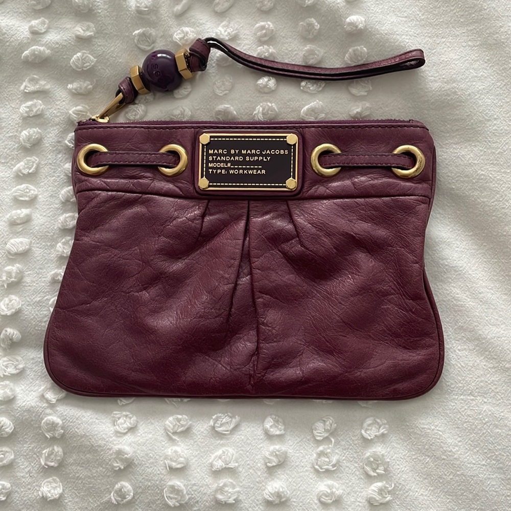 Purple/Eggplant Marc by Marc Jacobs wristlet